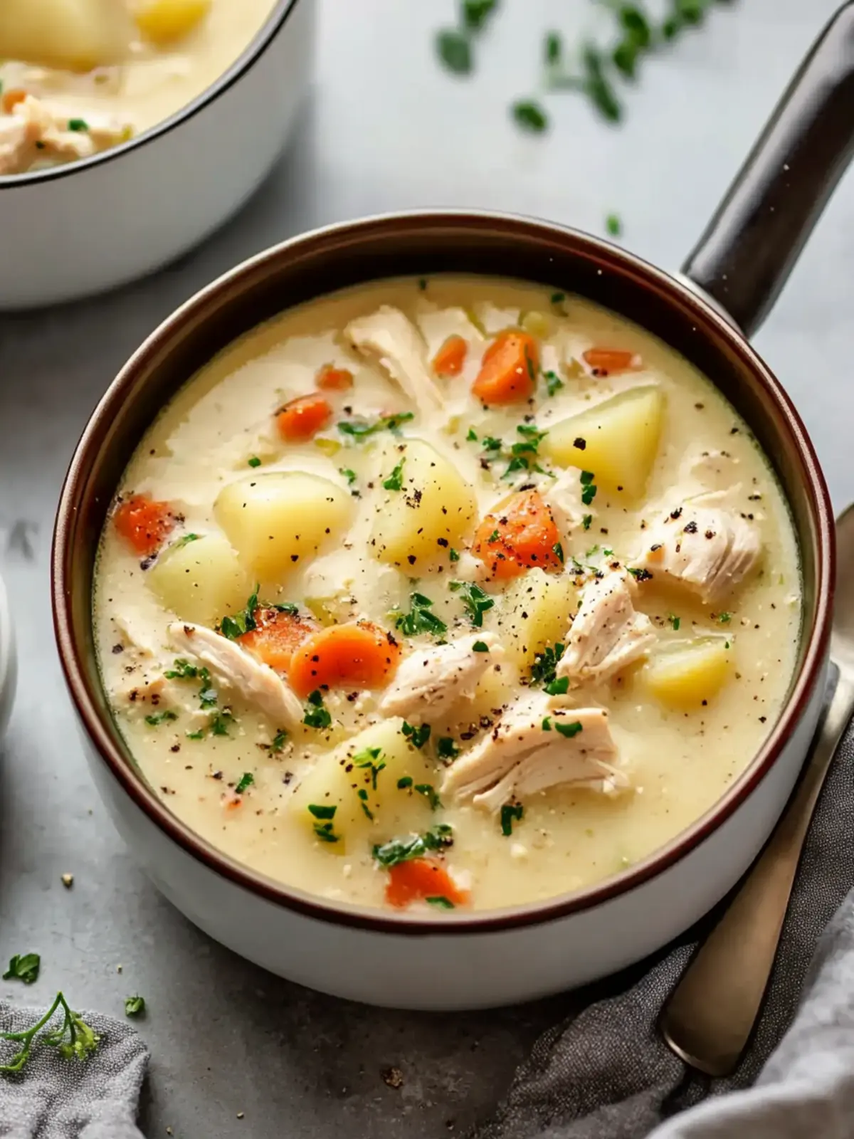 Loaded Chicken Potato Soup