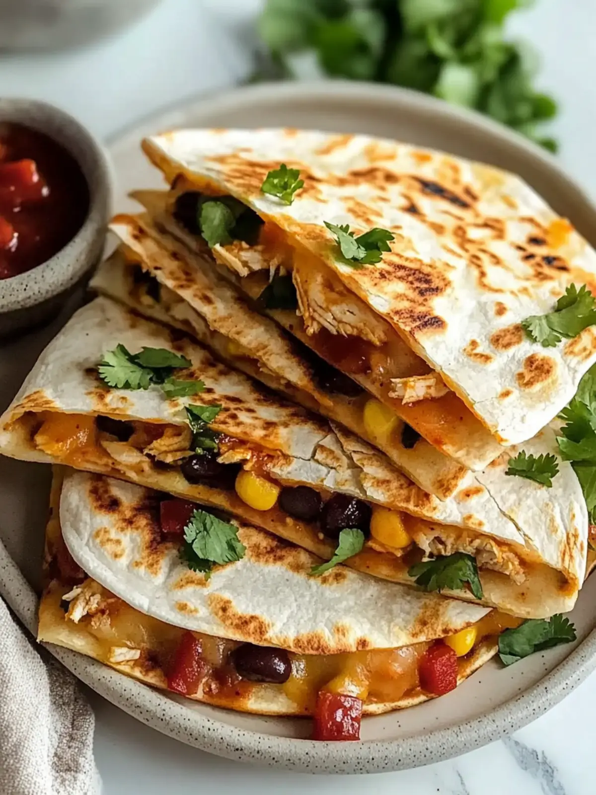BBQ Chicken Quesadillas