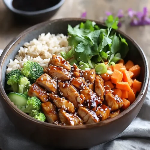 Sticky Chicken Teriyaki Bowl