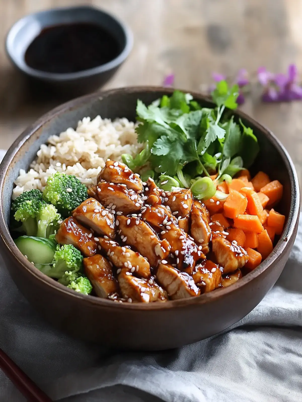 Sticky Chicken Teriyaki Bowl
