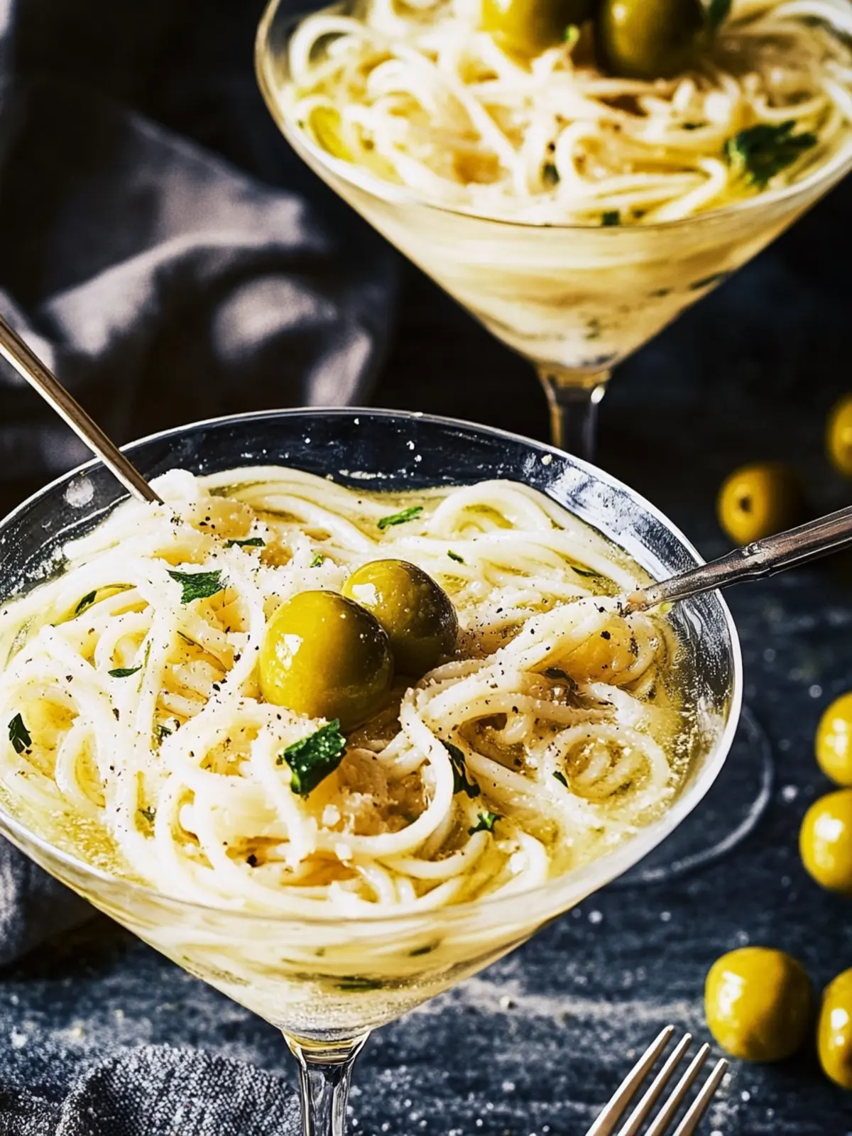 Dirty Martini Pasta