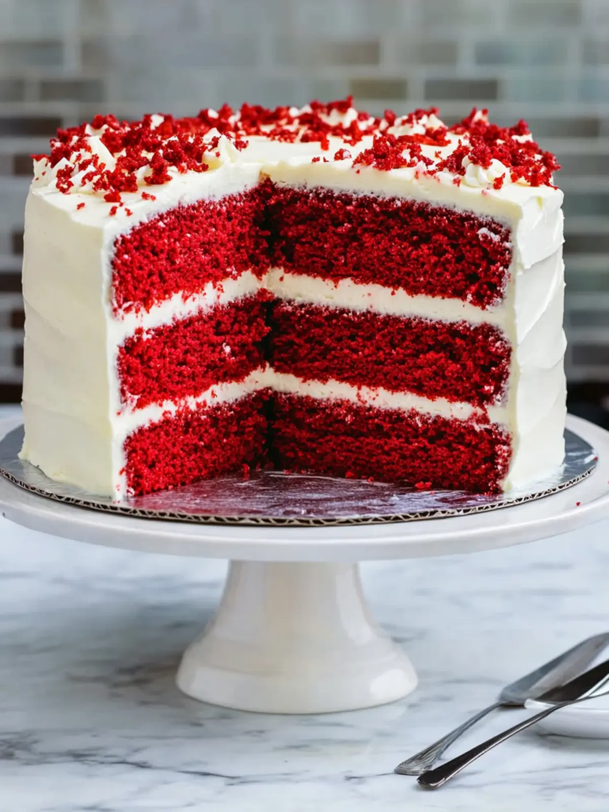 Classic Red Velvet Layer Cake with Cream Cheese Frosting