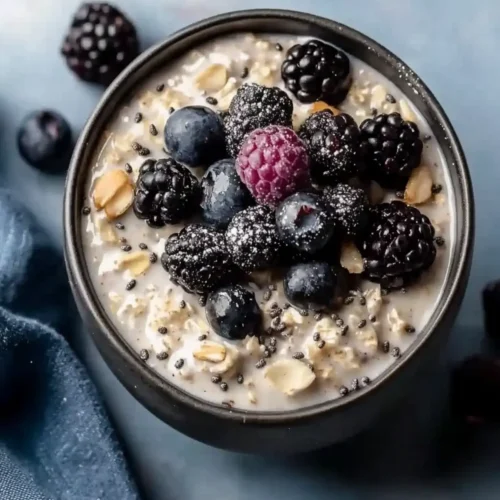 Creamy Gluten Free Overnight Oats with Almond Milk