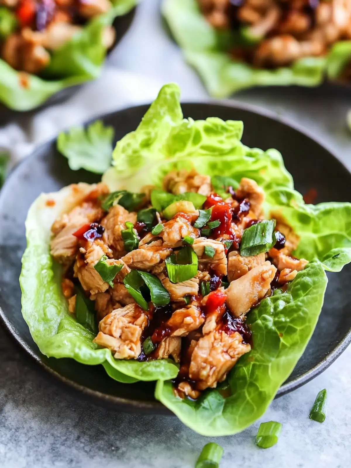 asian chicken lettuce wraps