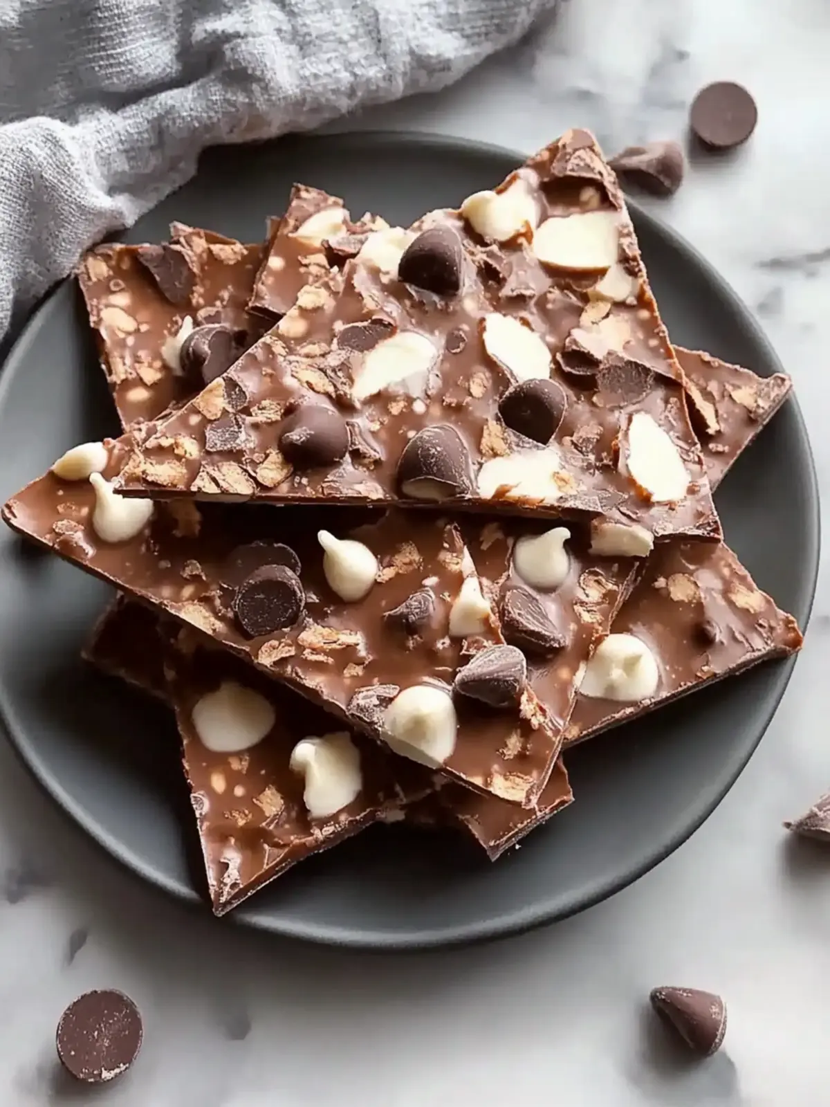 Creamy Chocolate Frozen Yogurt Bark