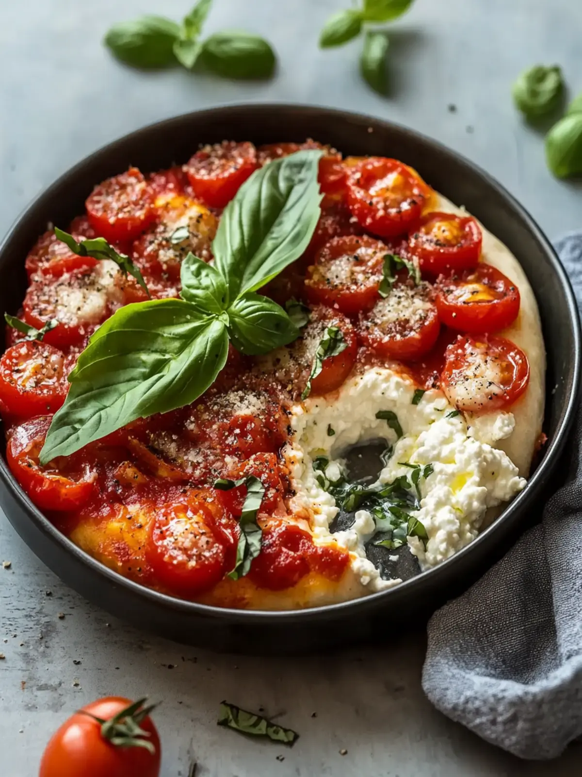 Best Cottage Cheese Pizza Bowl