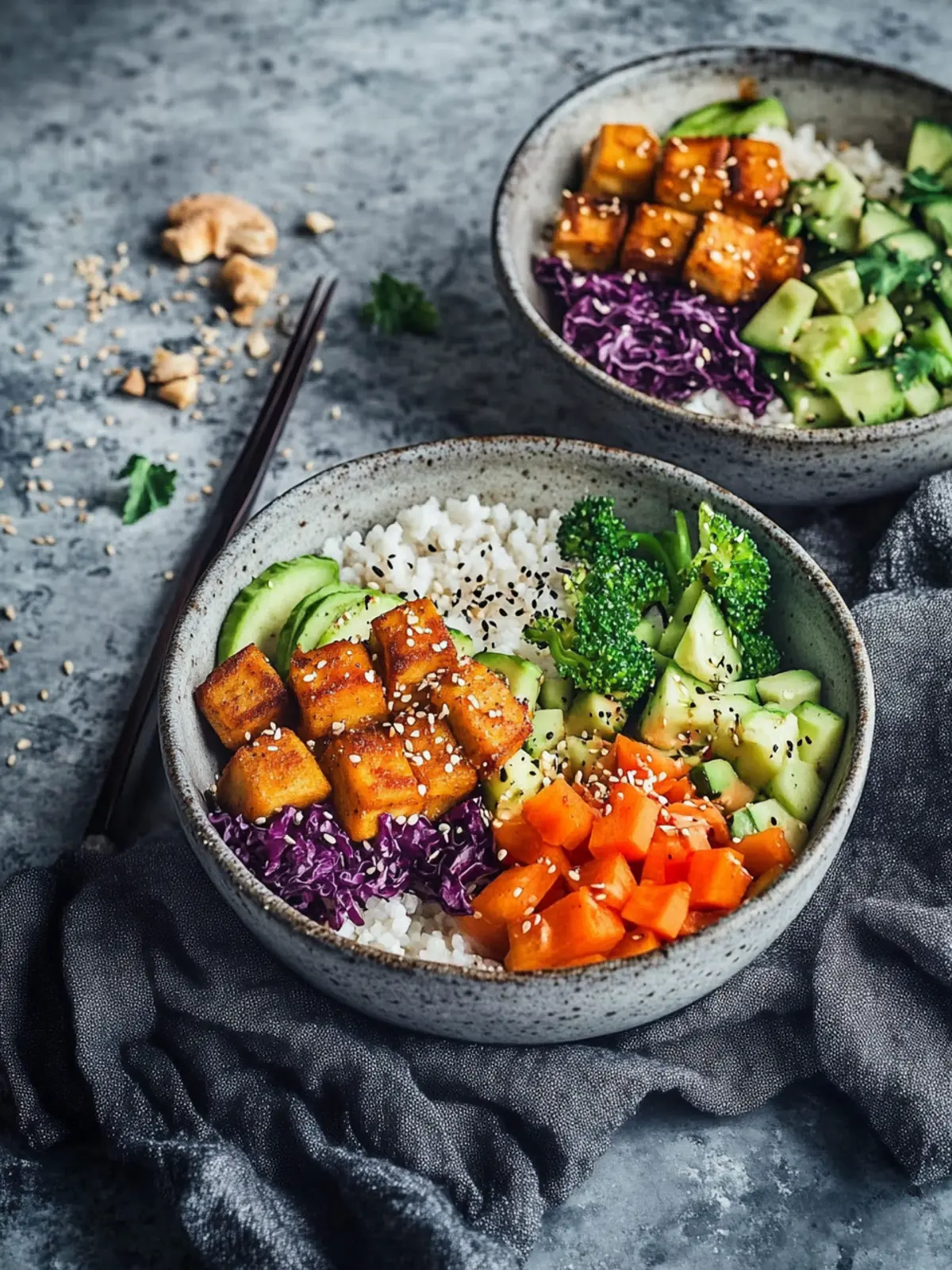 Vegan Low-Carb Buddha Bowls