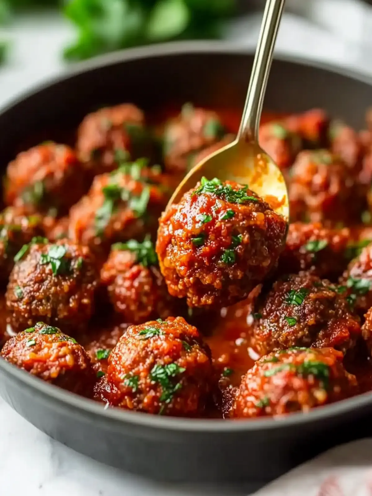 Italian Baked Ground Beef Meatballs