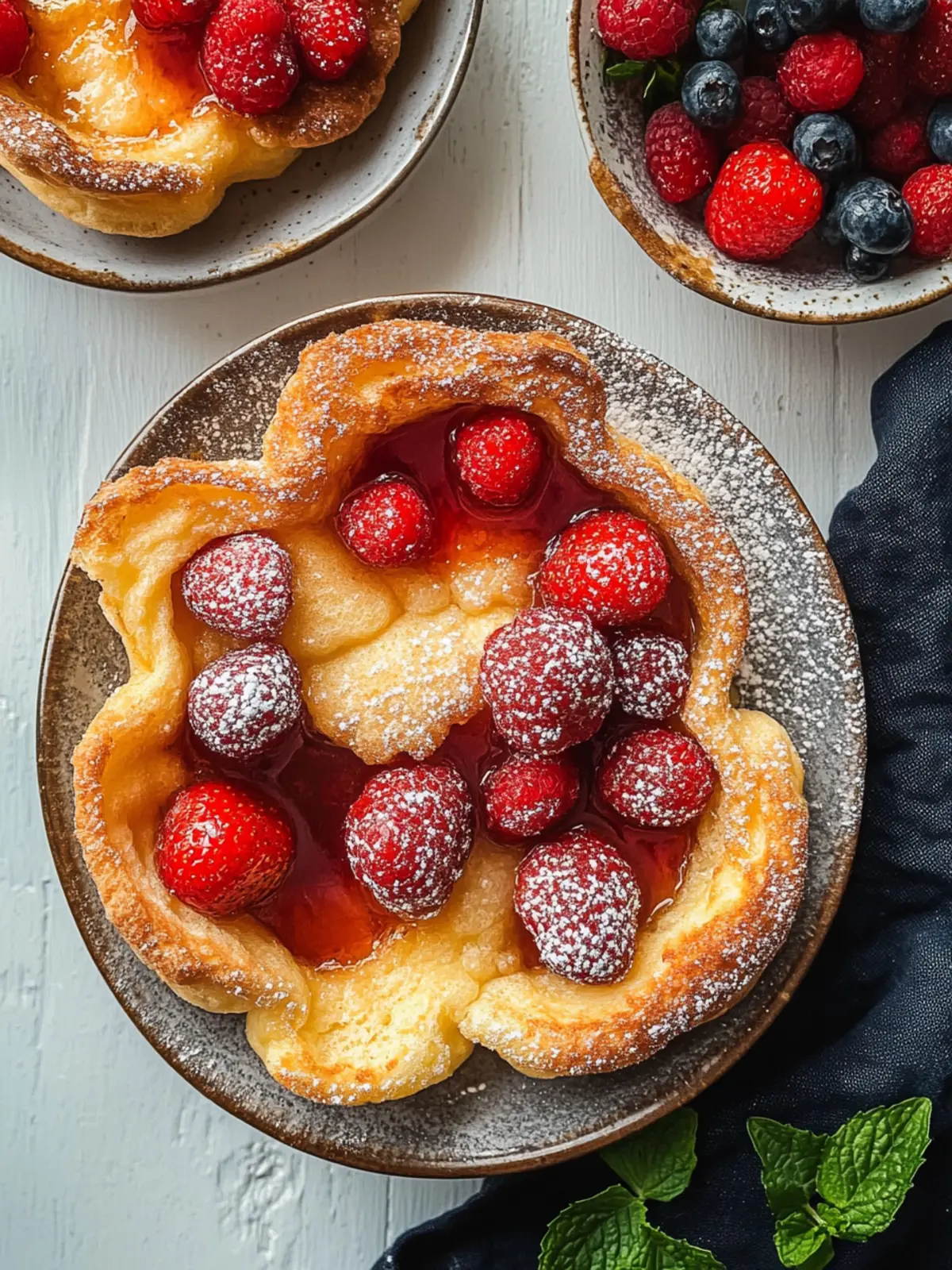 Mini Dutch Baby Pancakes