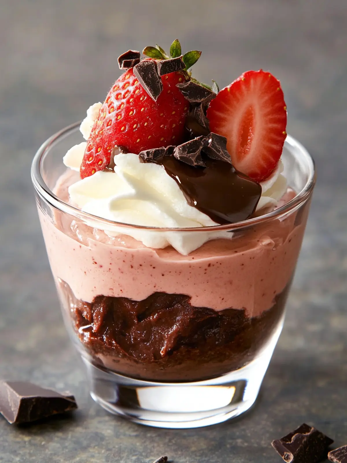 Chocolate-Covered Strawberry Mousse