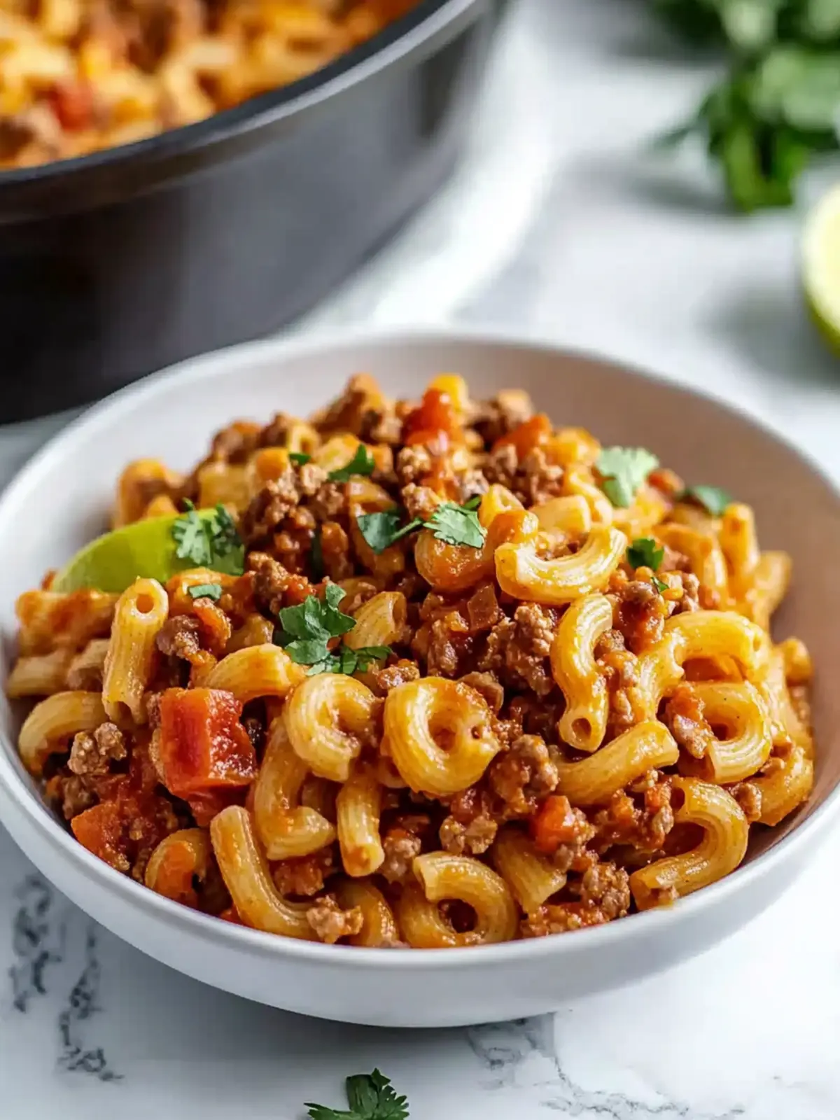 Hearty Crockpot Taco Pasta