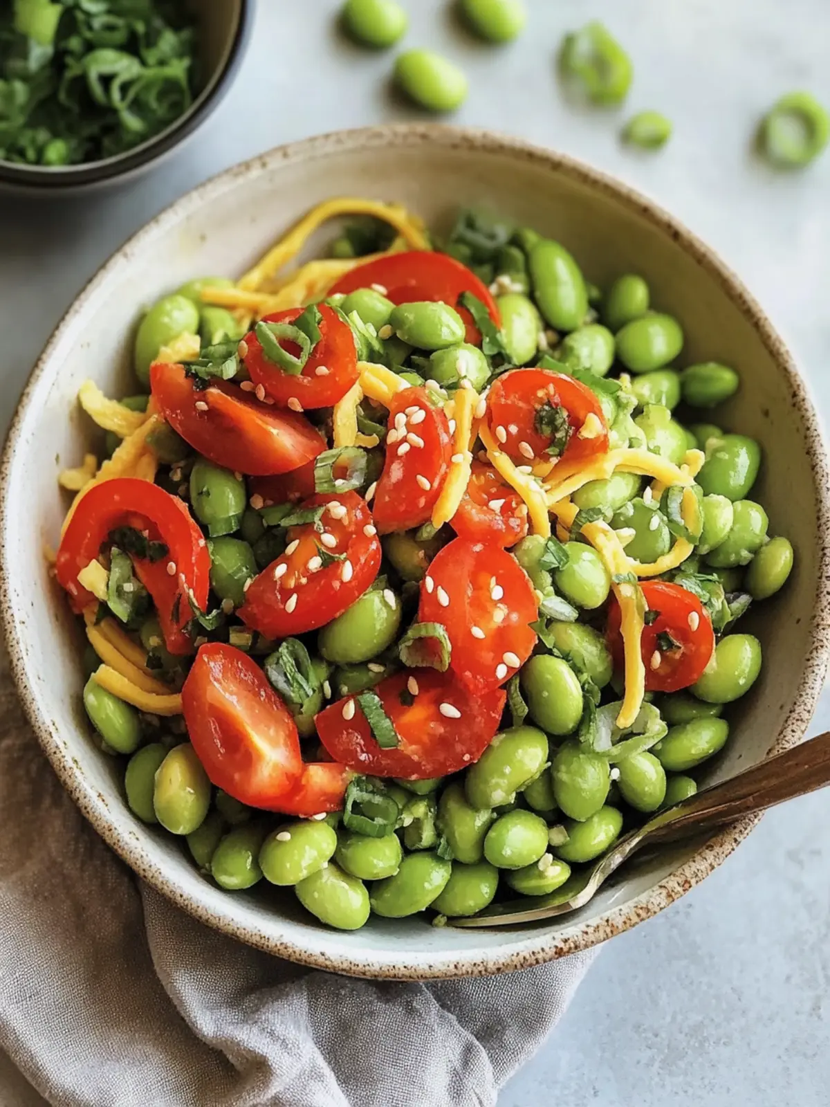 Quick Roasted Edamame Salad