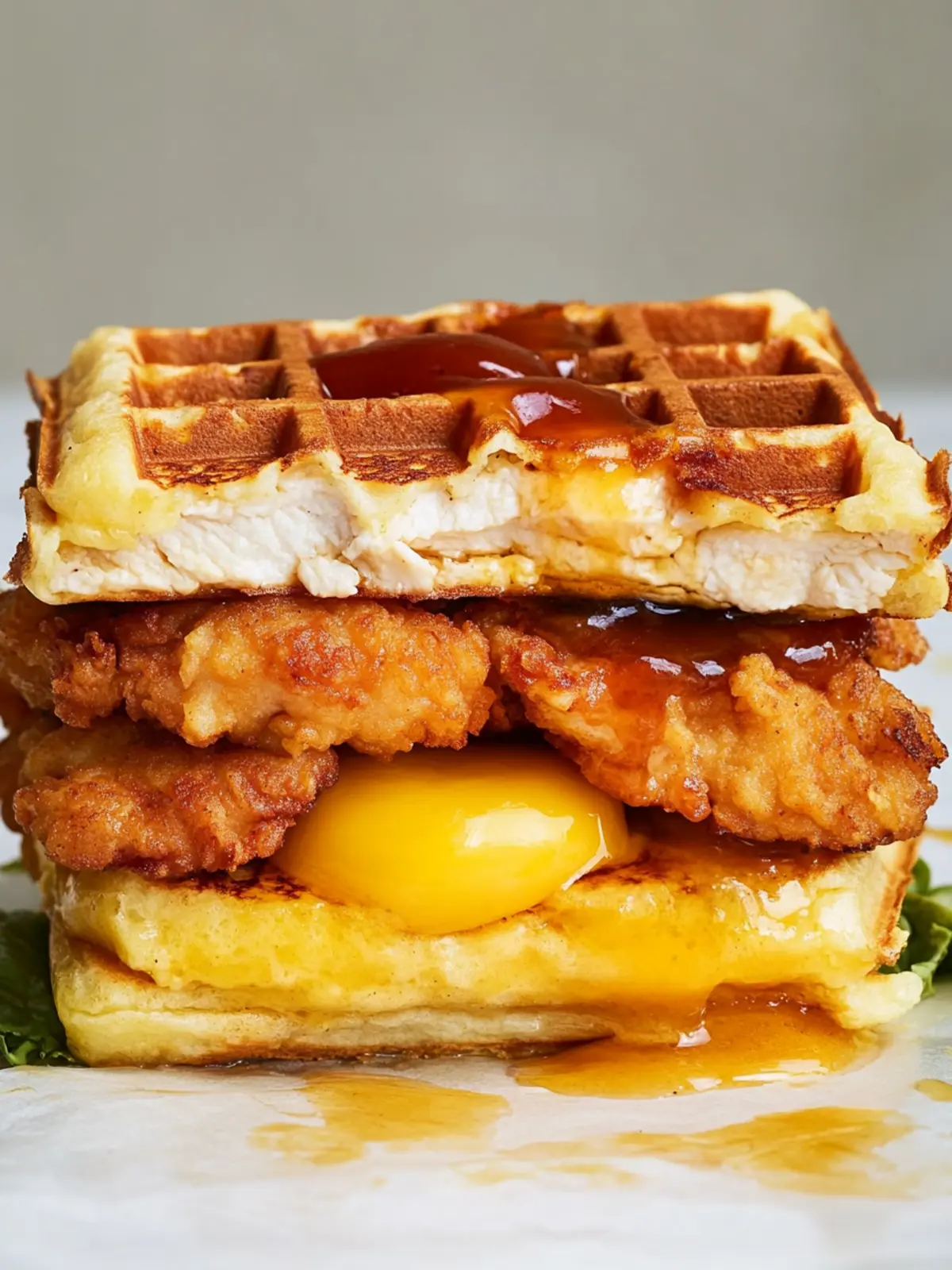 Chicken & Waffle Breakfast Sandwich