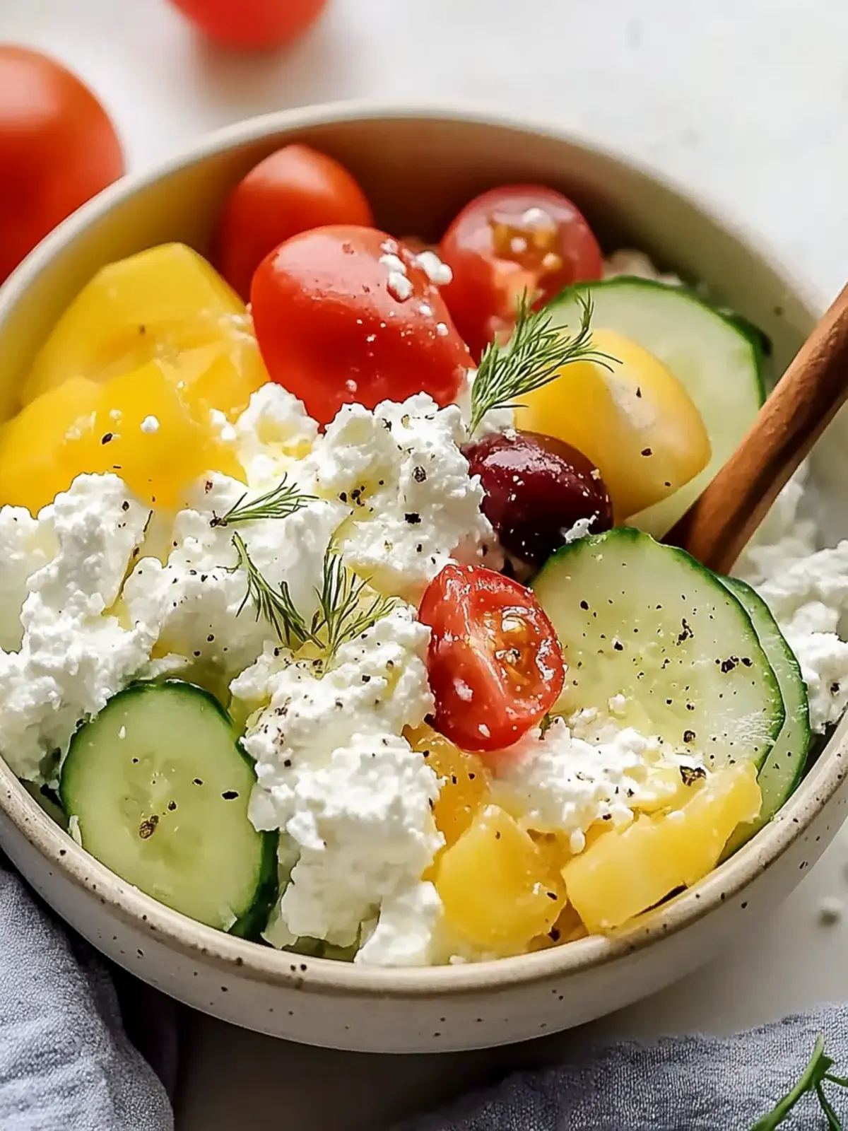 Best Greek Cottage Cheese Bowl