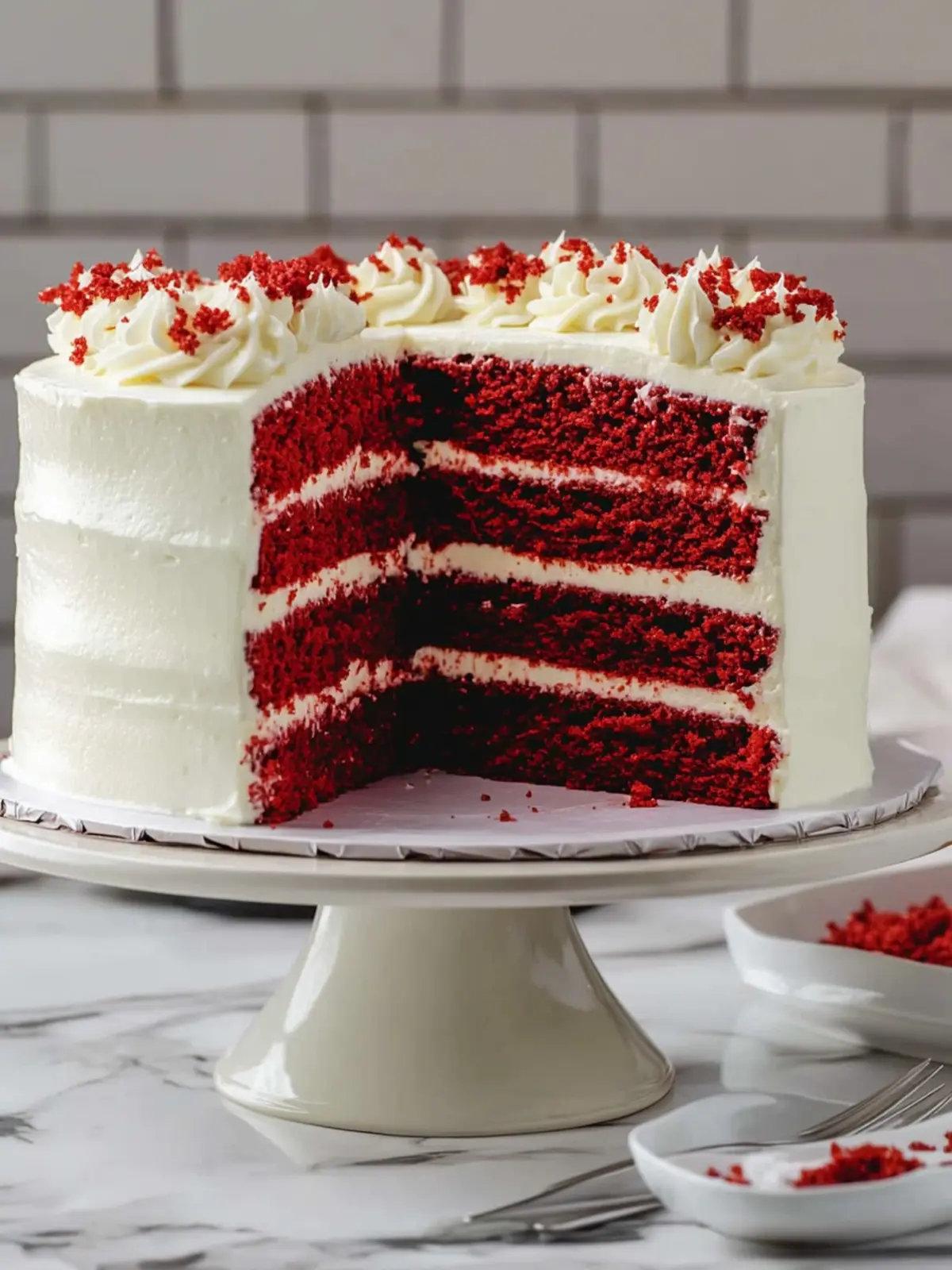 Classic Red Velvet Layer Cake with Cream Cheese Frosting