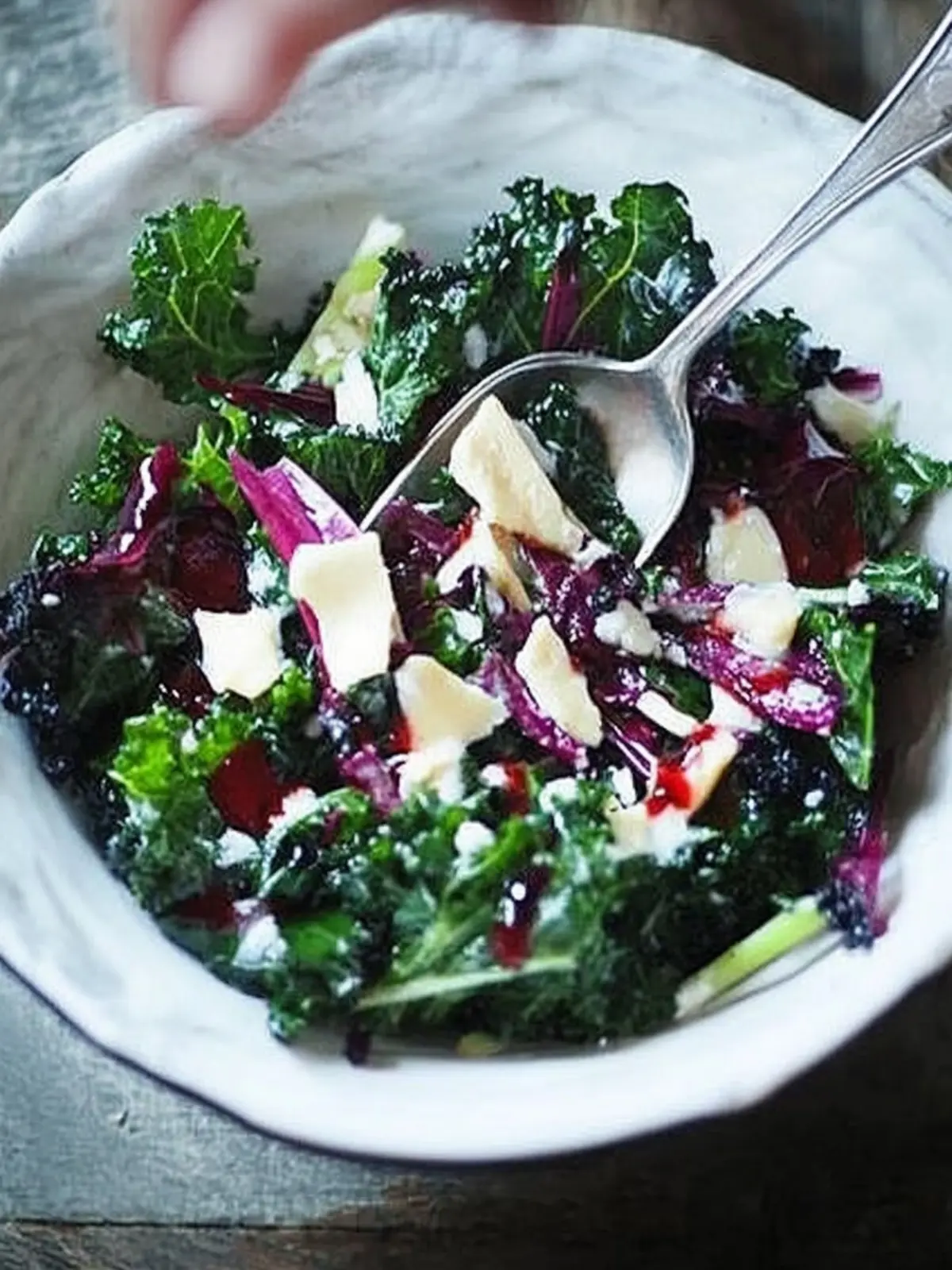 Delicious Kalettes Salad Recipe with Creamy Goat Cheese