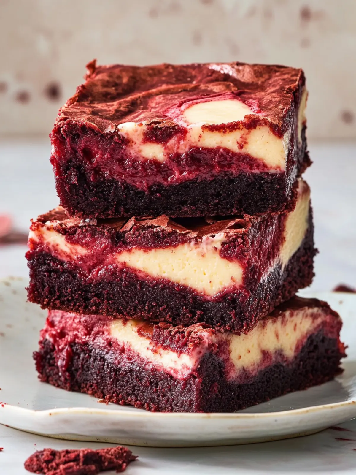 Red Velvet Cheesecake Brownies