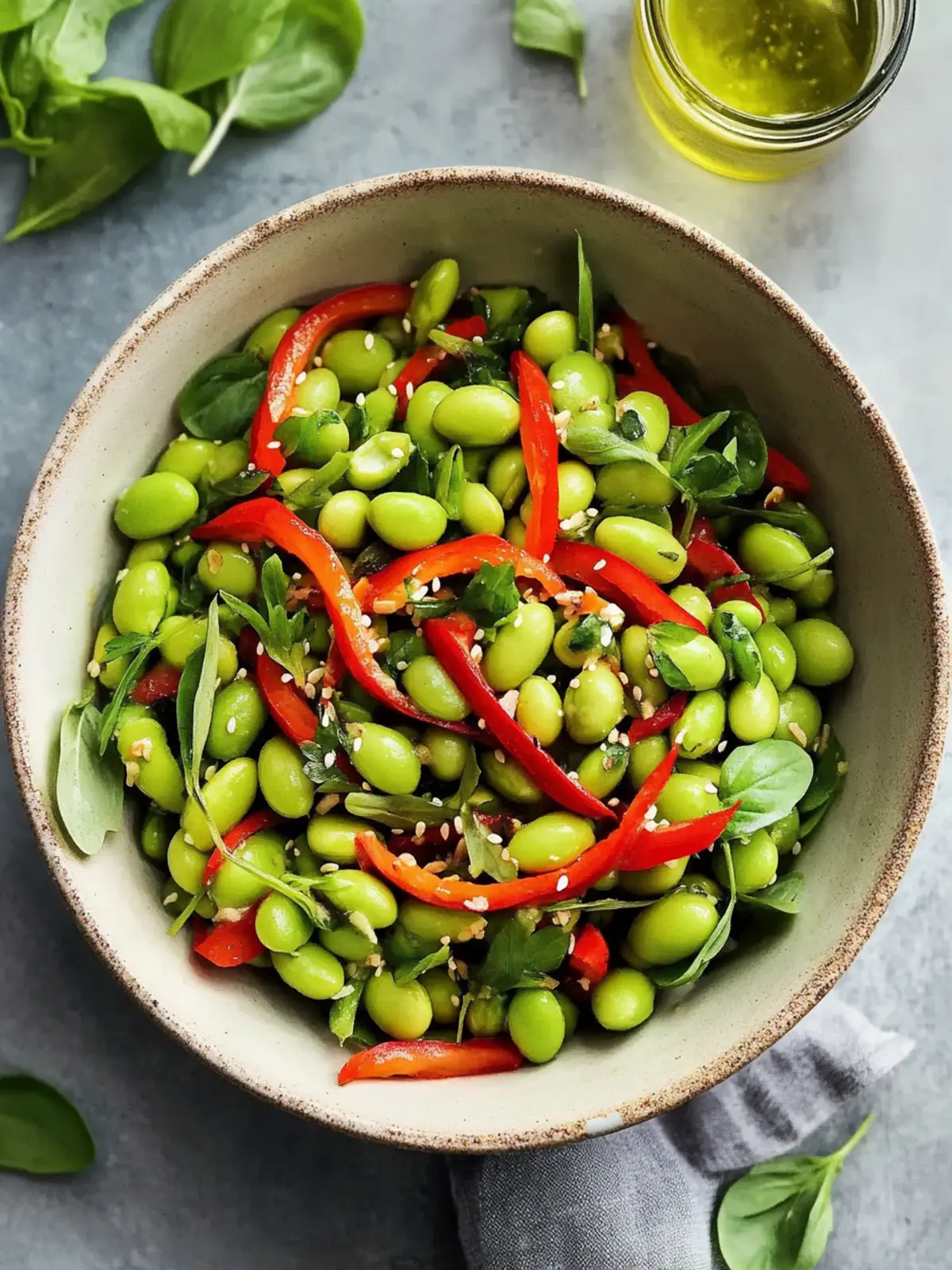 Quick Roasted Edamame Salad
