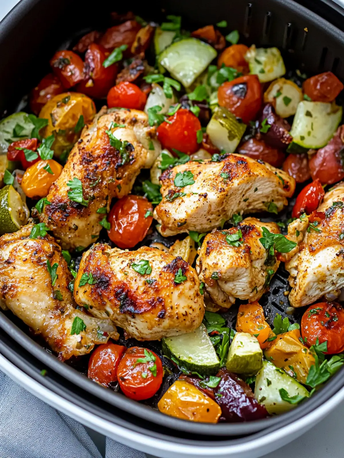 Air Fryer Chicken Recipe with Vegetable