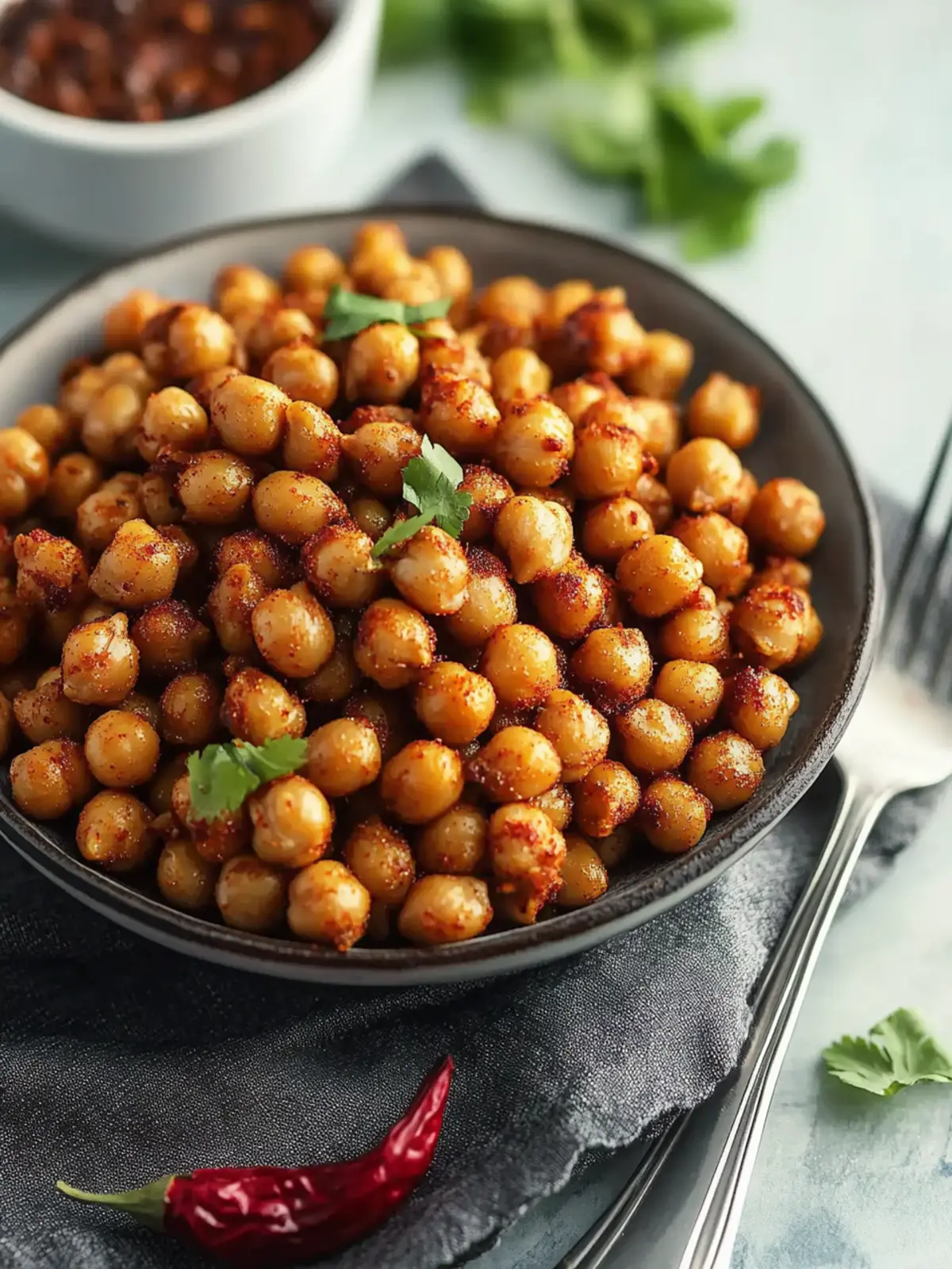 Mouthwatering Spicy Roasted Chickpeas