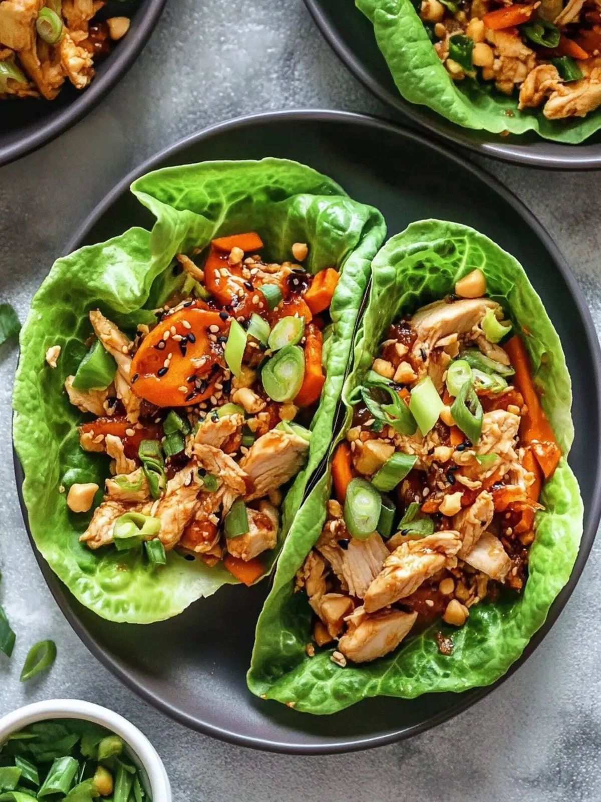 asian chicken lettuce wraps