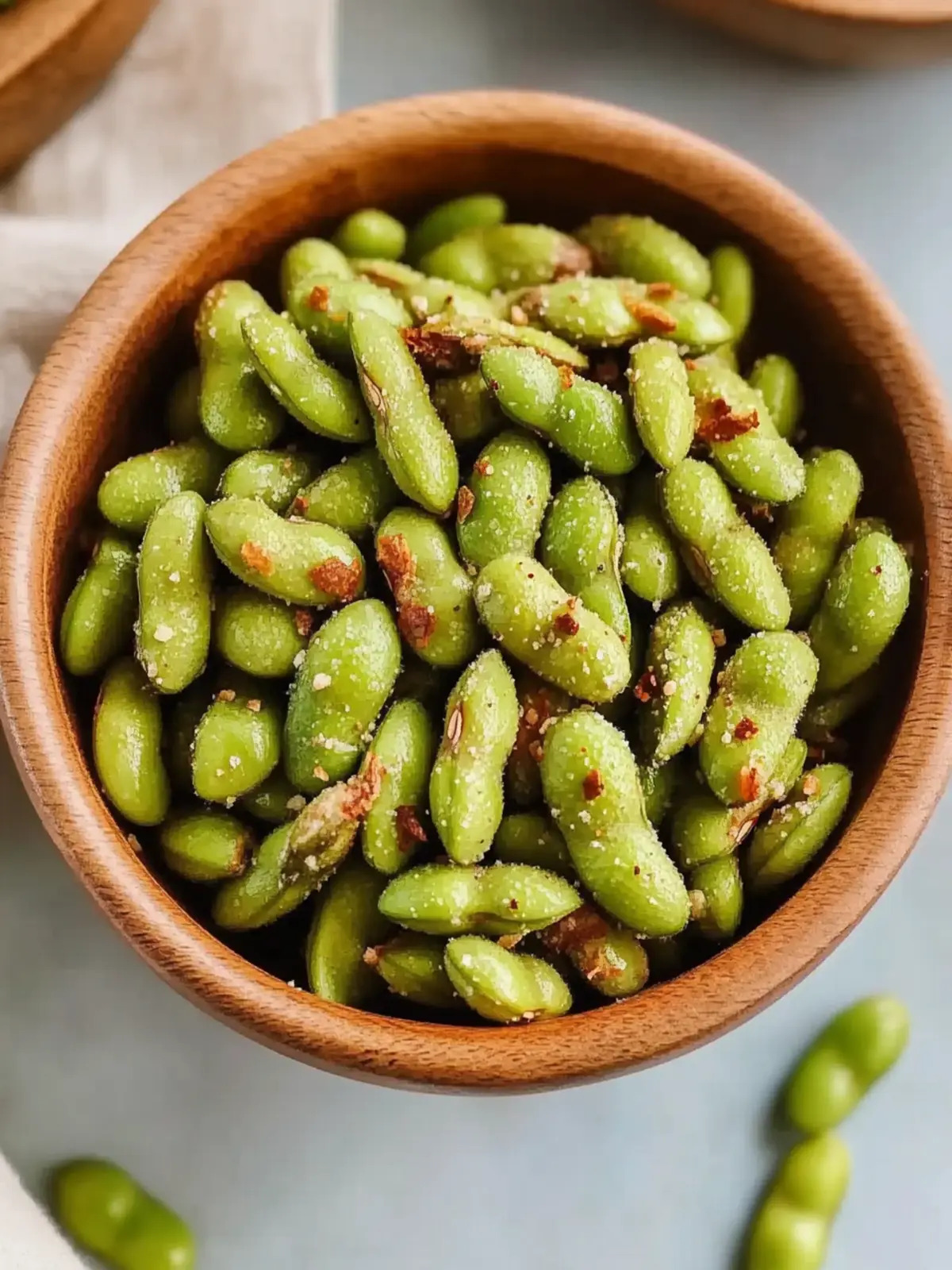 Crunchy Air Fryer Roasted Edamame