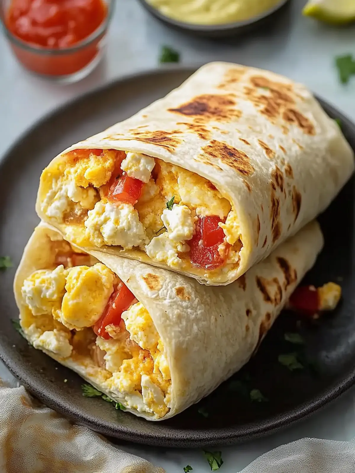 Classic Cottage Cheese Breakfast Burrito