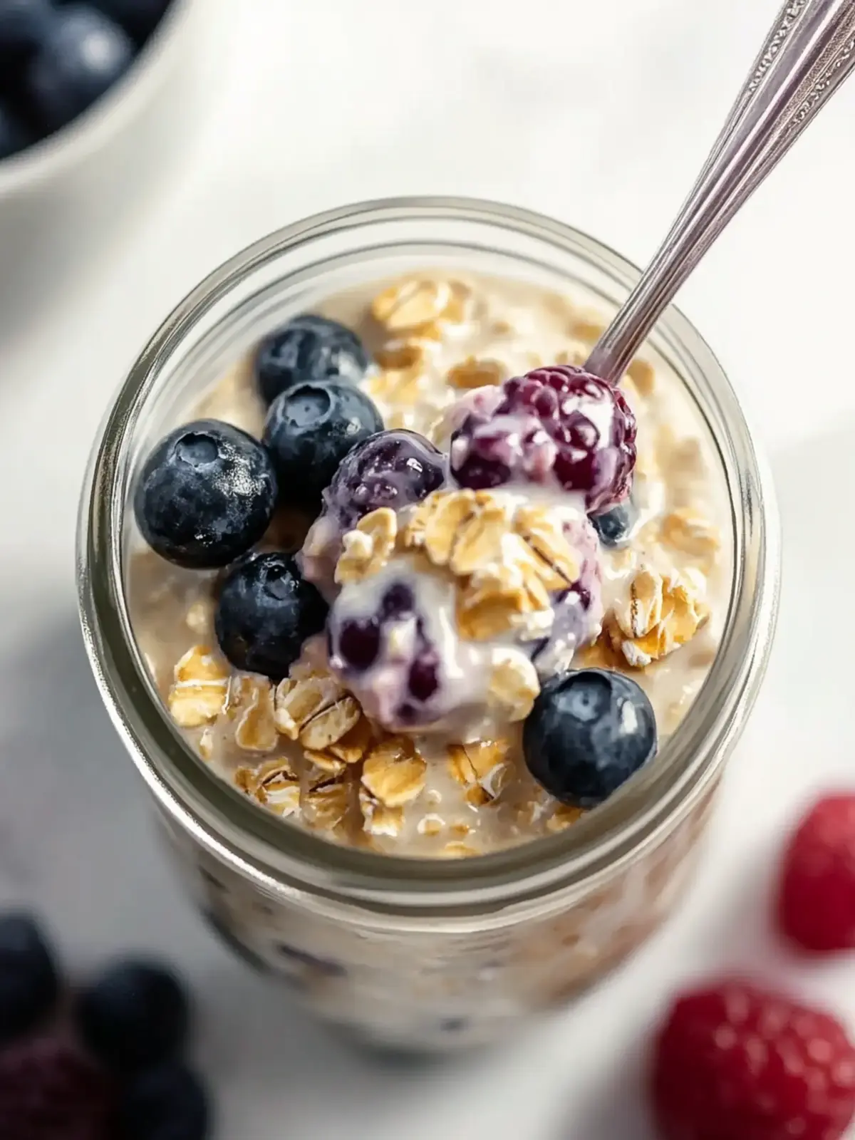 Creamy Healthy Overnight Oats