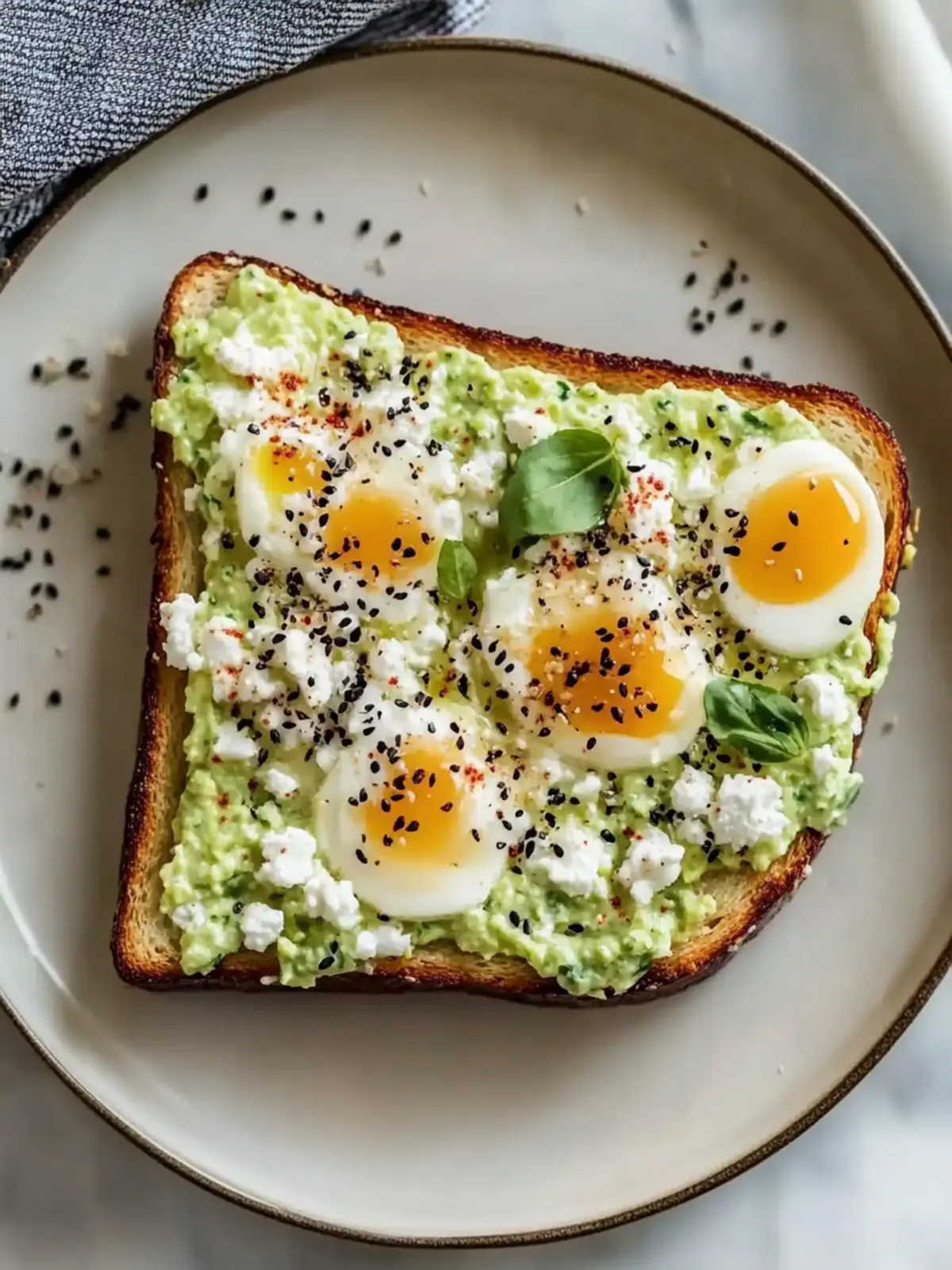 Cottage Cheese Breakfast Toast