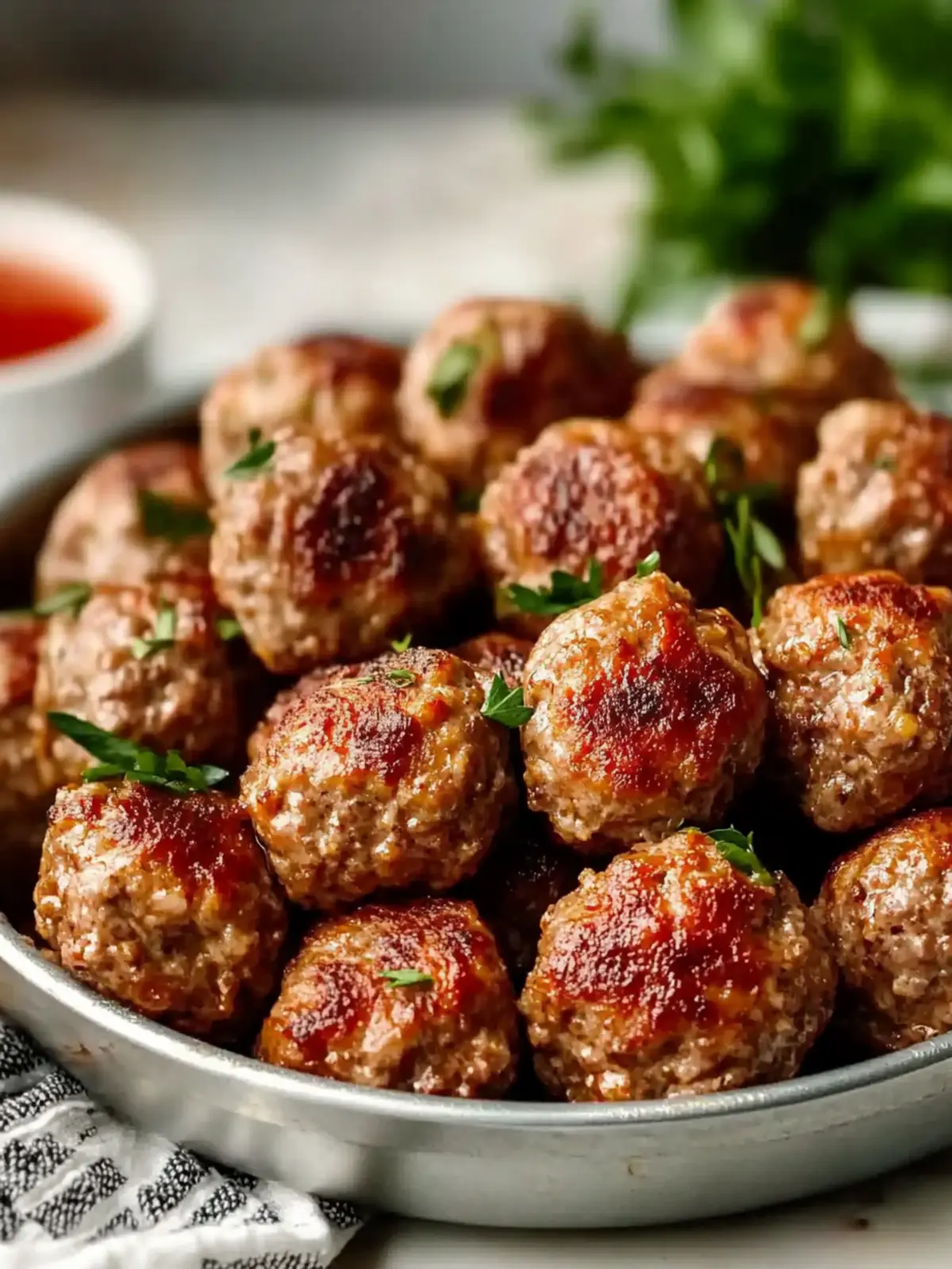 30-Minute Air Fryer Ground Beef Meatballs
