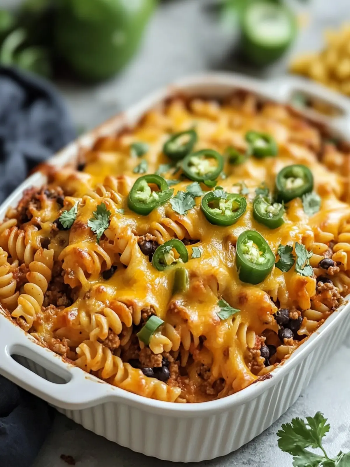 Loaded Taco Pasta Bake