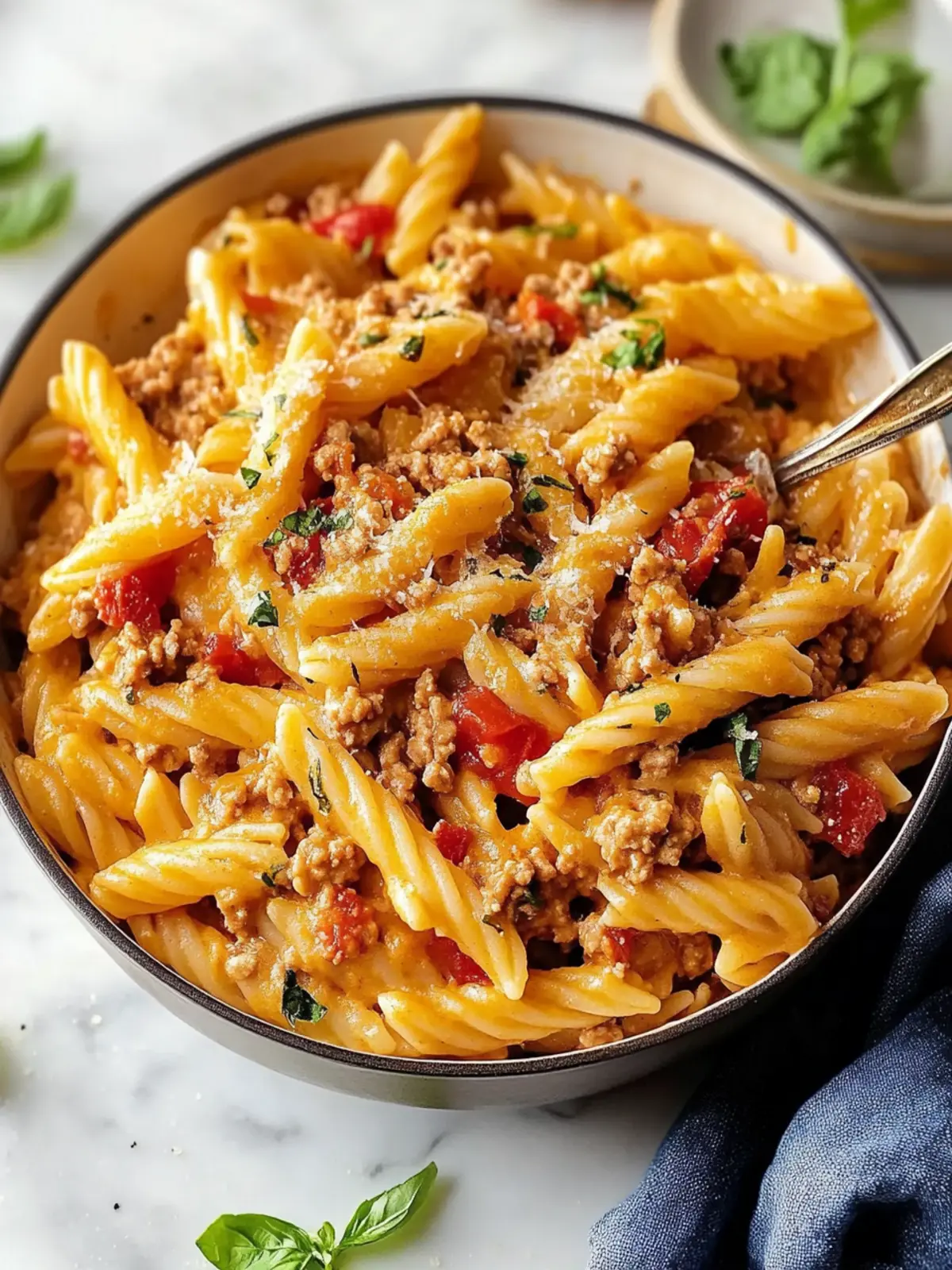 Rich Ground Turkey Pasta