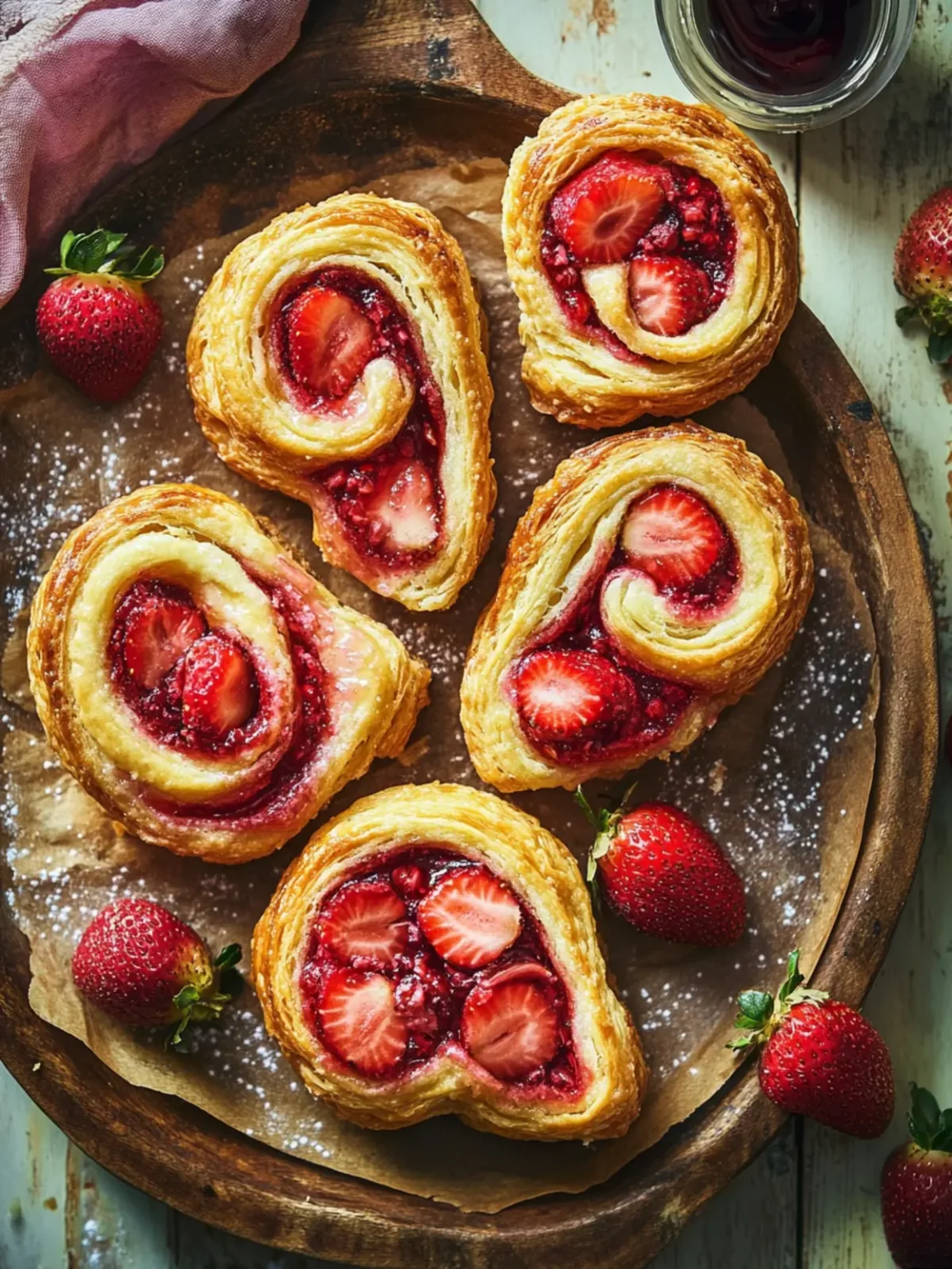 Strawberry Palmiers