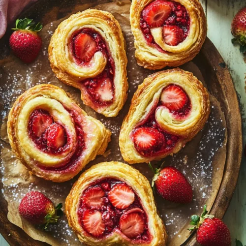 Strawberry Palmiers