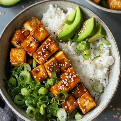 Sticky Tofu Bowls