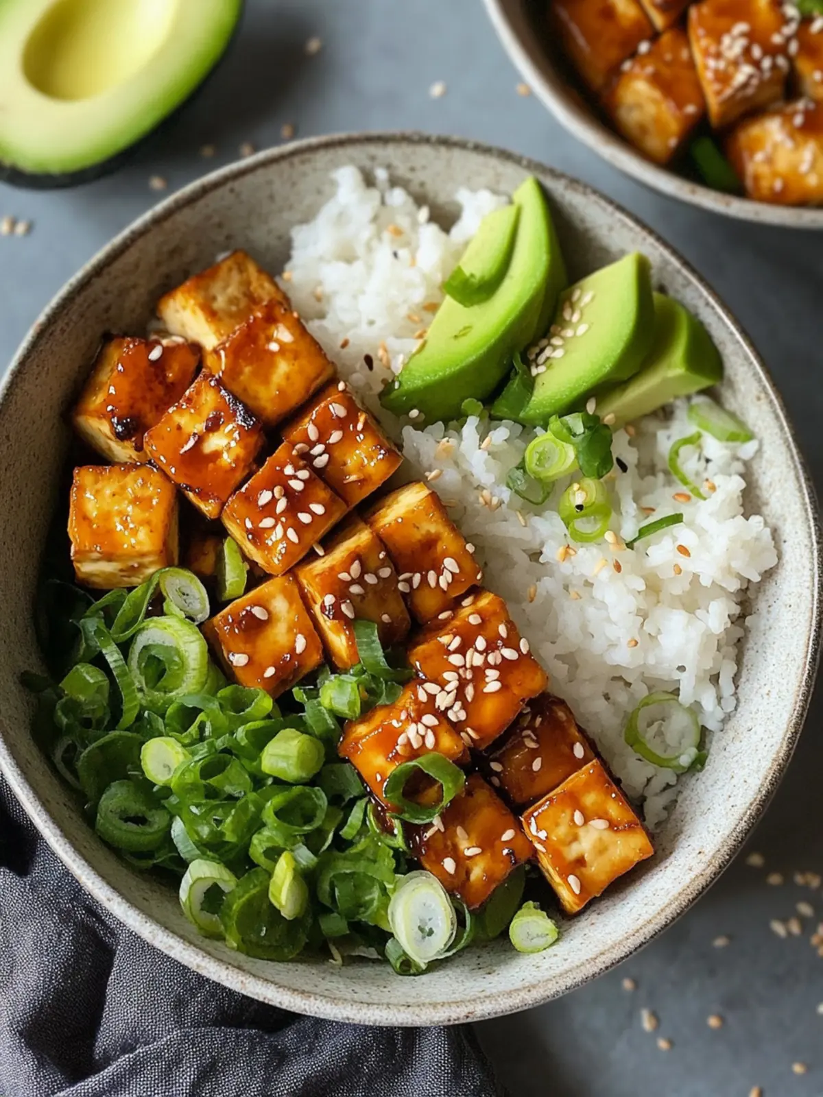 Sticky Tofu Bowls