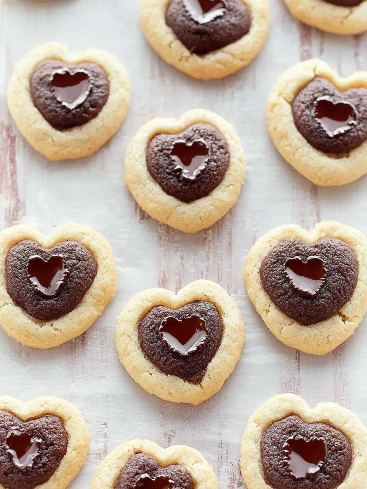 Valentine’s Day Chocolate Thumbprint Cookies