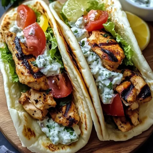 Chicken Gyros with Creamy Feta Tzatziki