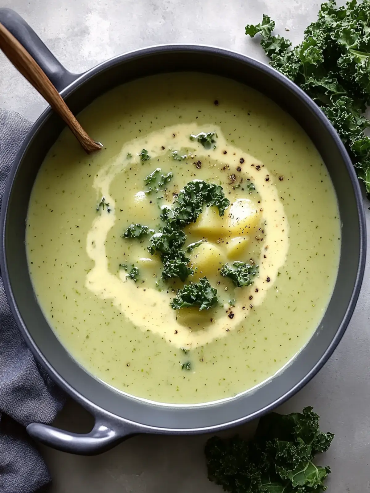 Creamy Potato Kale Soup