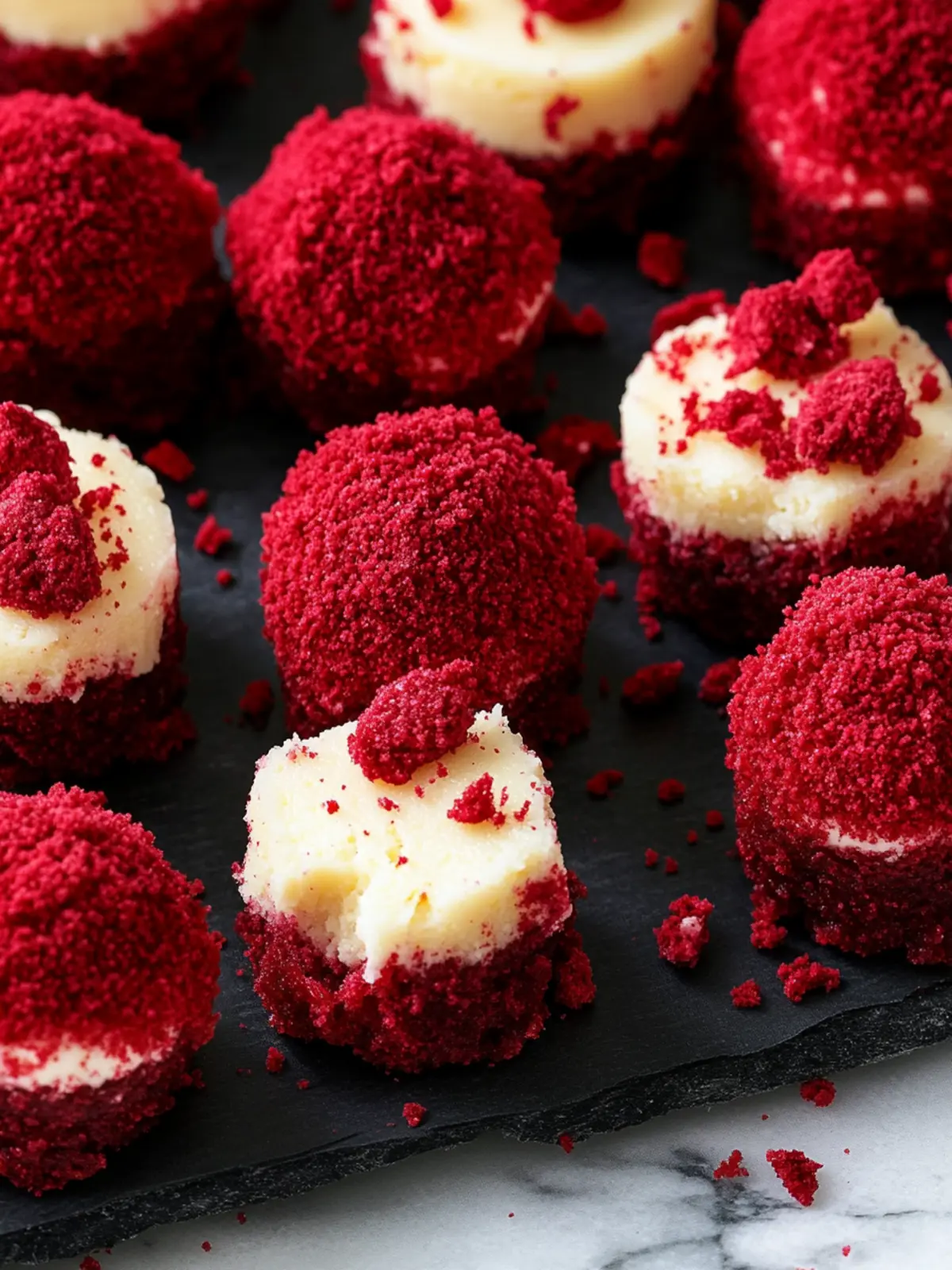 Red Velvet Cheesecake Bites