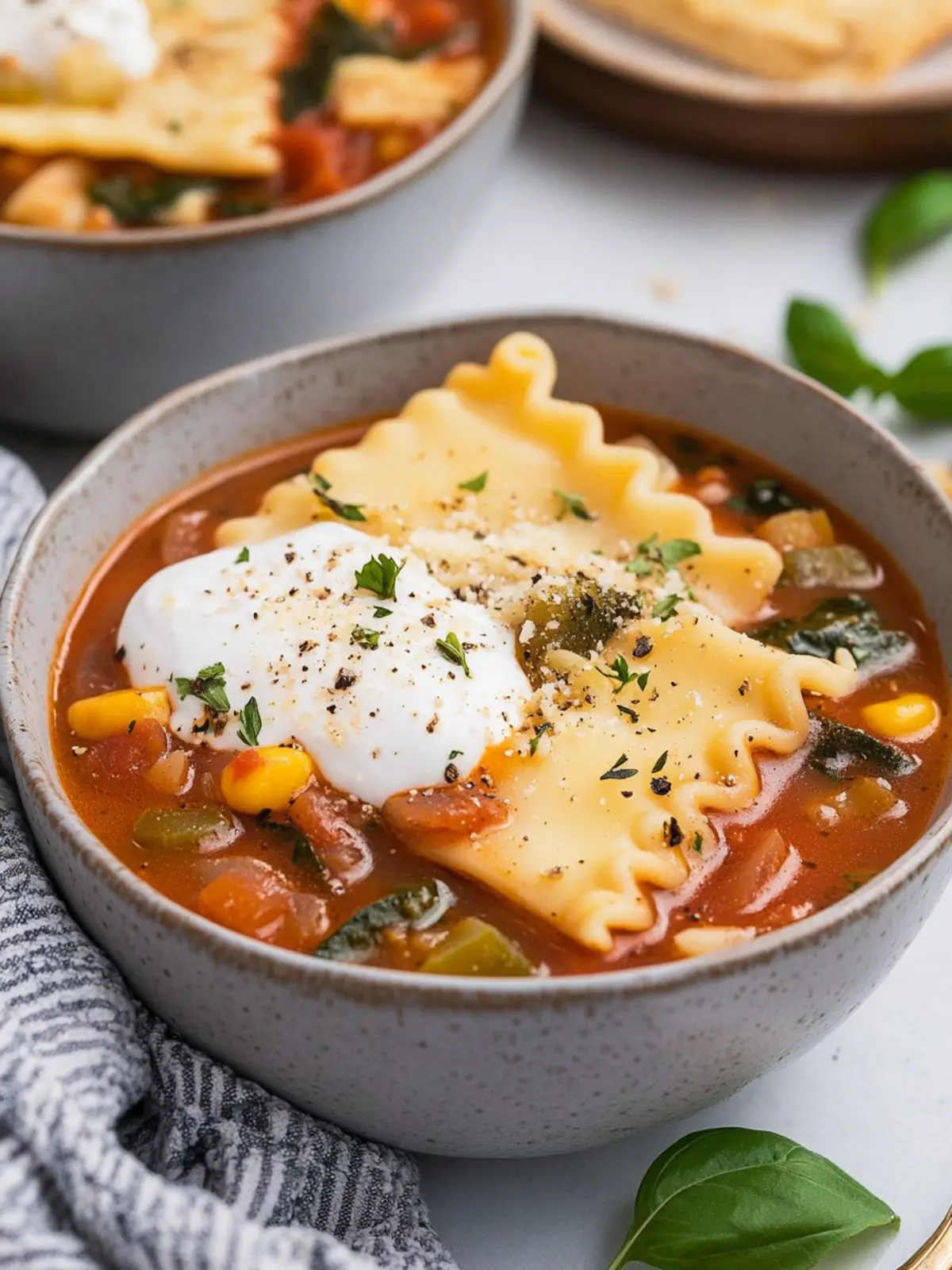 Veggie Lasagna Soup