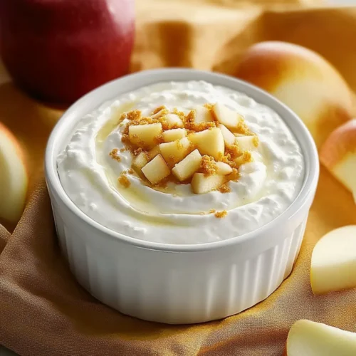 4 Ingredient Cottage Cheese Apple Dip