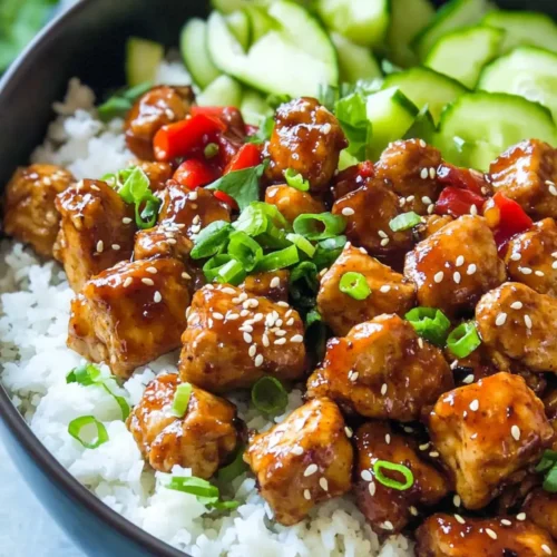 Easy Healthy Sticky Chicken Bowls