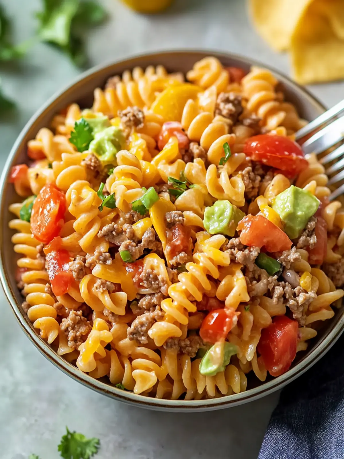 Quick Taco Pasta Salad