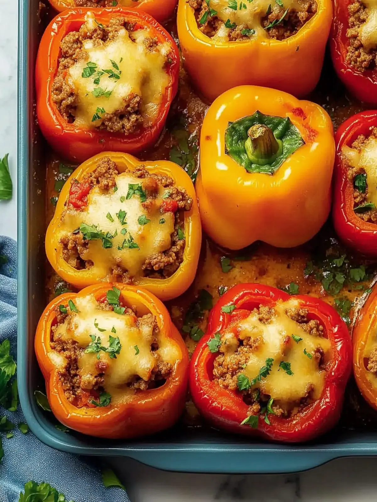 Stuffed Peppers with Ground Beef