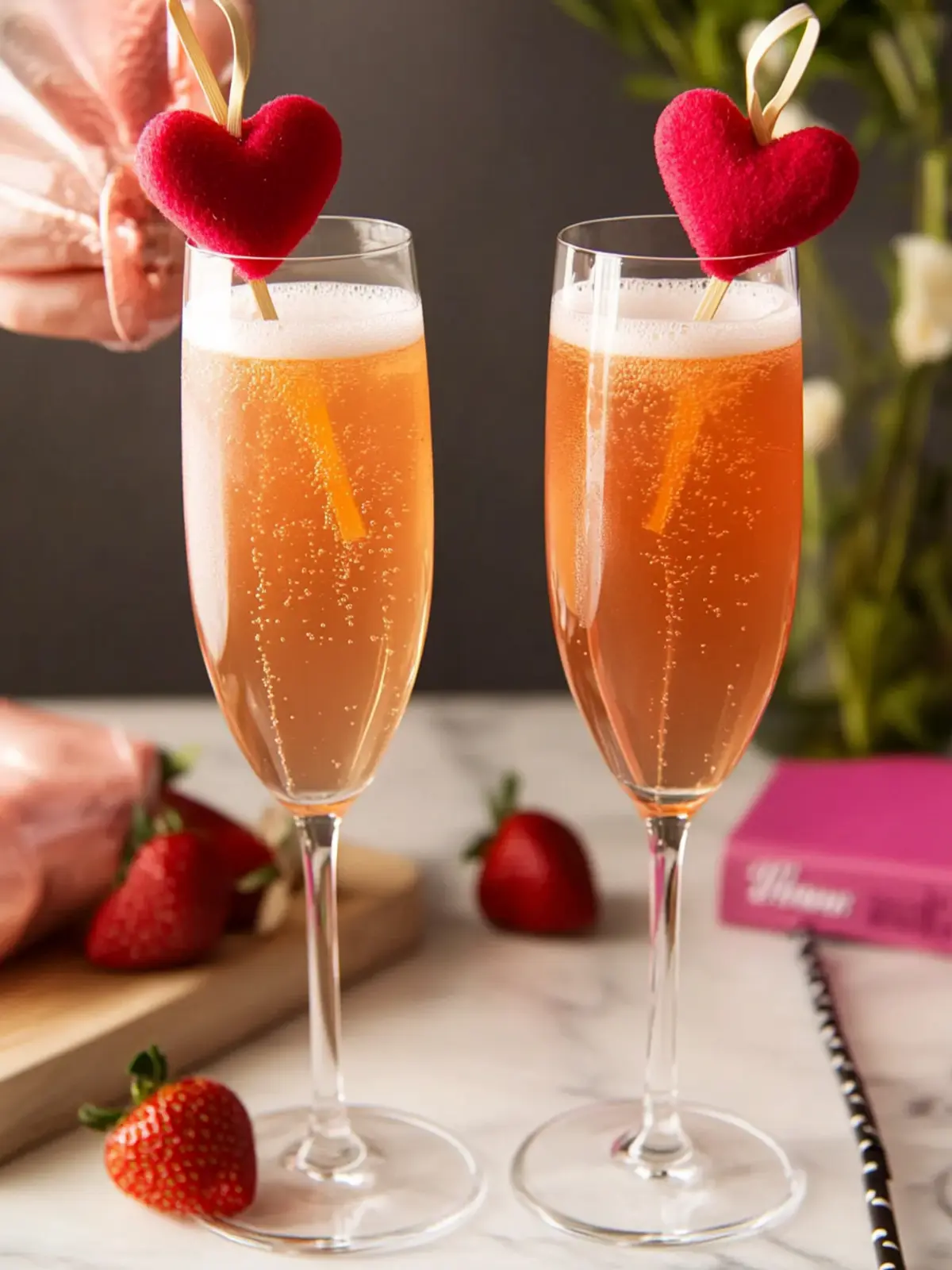 Valentine's Day Mimosas