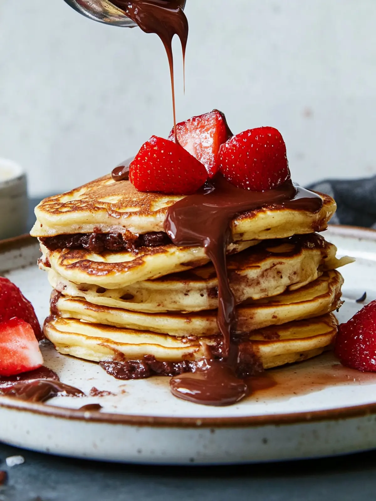 Nutella-Stuffed Pancakes