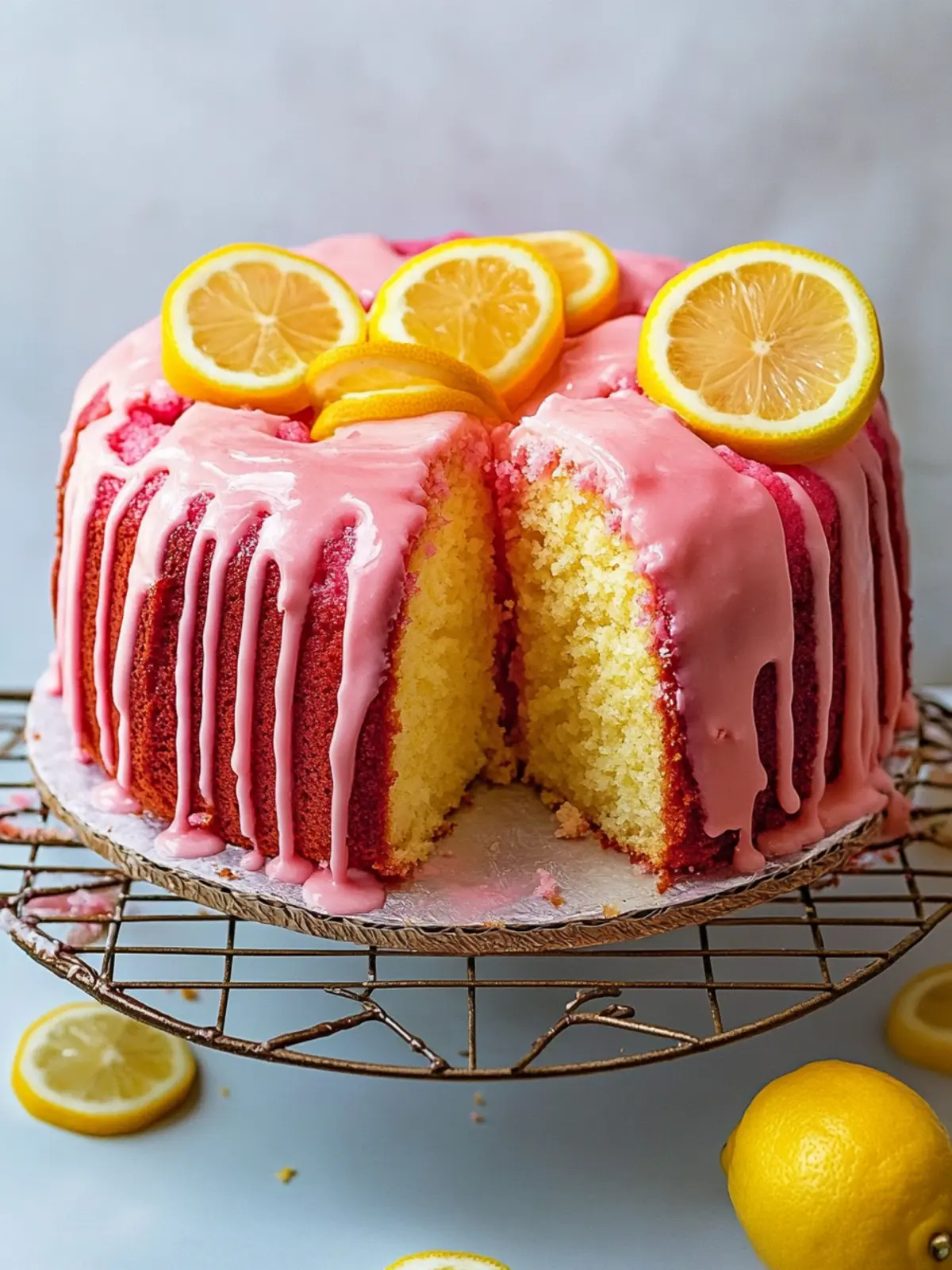 Delightful Pink Lemonade Pound Cake for Sweet Celebrations