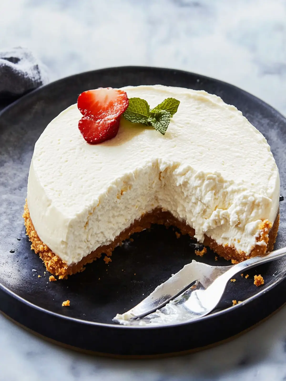 No-Bake Whipped Ricotta Cheesecake