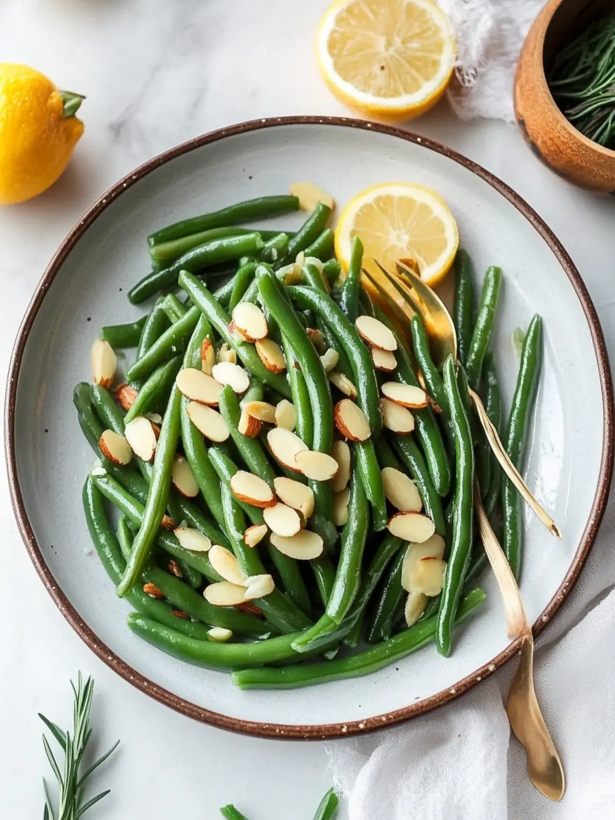 green beans almondine